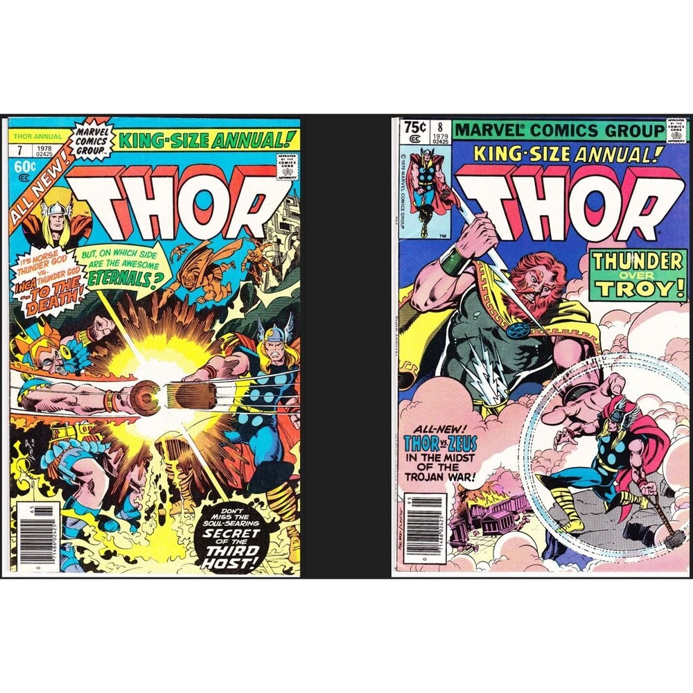 THOR Annual #7 #8 Marvel 1978 Bronze Age 1st Virako Simonson Art Lot